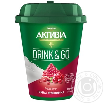 Danone Activia Cranberry And Pomegranate Bifidoyogurt 1.5% - buy, prices for MegaMarket - photo 1