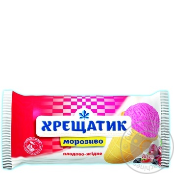 Мороженое Хрещатик плодово-ягодное в вафельном стакане 80г купить, цены на МегаМаркет - фото 2