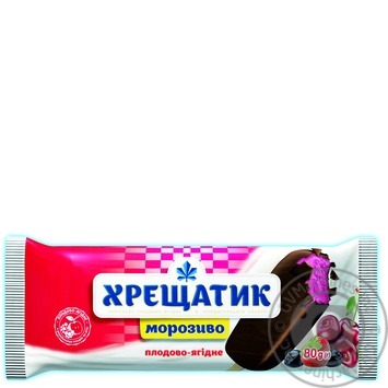 Морозиво Хрещатик плодово-ягідне в кондитерській глазурі 80г купити, ціни на МегаМаркет - фото 1