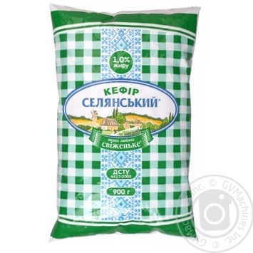 Кефир Селянский 1% 900г купить, цены на МегаМаркет - фото 1
