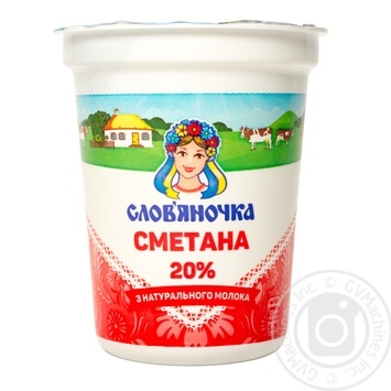 Slovianochka Sour cream 20% 345g - buy, prices for MegaMarket - photo 1