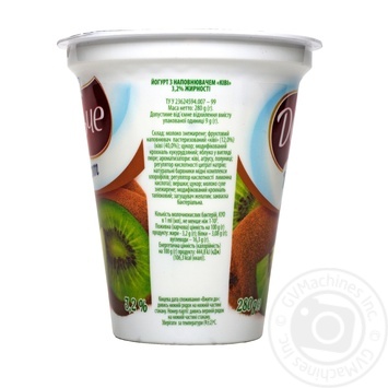 Dolce kiwi fruit yogurt 3.2% 280g - buy, prices for MegaMarket - photo 4