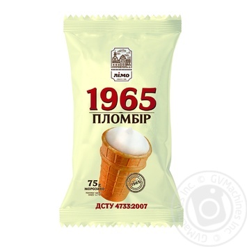Мороженое Лимо Пломбир 1965 в вафельном стакане 75г купить, цены на МегаМаркет - фото 1