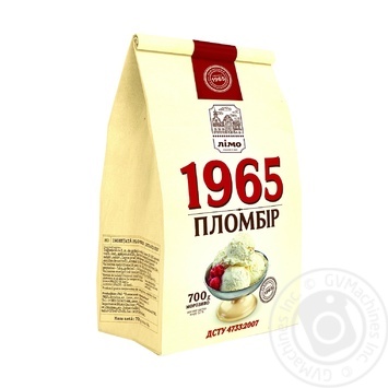 Мороженое Лимо Пломбир 1965 в бумажном пакете 700г купить, цены на МегаМаркет - фото 2