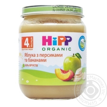 Puree Hipp peach for children 125g - buy, prices for MegaMarket - photo 1