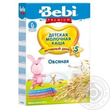 Каша Bebi Premium молочная овсяная 250г купить, цены на МегаМаркет - фото 1