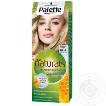 Фарба для волосся Palette Naturals 10-4 (254) Бежевий блондин 110мл купити, ціни на МегаМаркет - фото 1