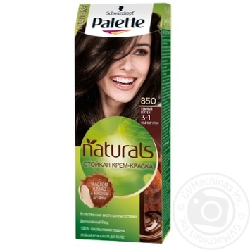 Краска для волос Palette Naturals 3-1 (850) Темный Шатен 110мл купить, цены на МегаМаркет - фото 1