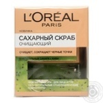 Скраб L'oreal цукровий для глибокого очищення шкіри 50мл