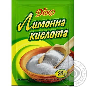 Lemon acid Lyubystok for baking 20g - buy, prices for MegaMarket - photo 1