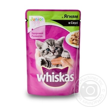 Корм Whiskas для котят с ягненком в соусе 100г - купить, цены на NOVUS - фото 1