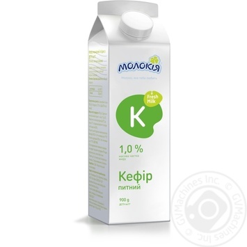 Кефір Молокія питний 1% 900г купити, ціни на МегаМаркет - фото 1