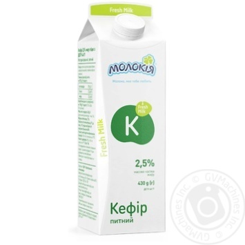 Кефір Молокія питний 2.5% 430г купити, ціни на МегаМаркет - фото 1