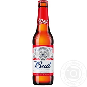 Пиво Bud светлое 5% 0,33л - купить, цены на ULTRAMARKET - фото 1