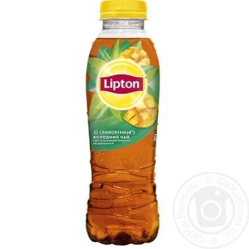 Напій Lipton Чай холодний чорний зі смаком манго 0,5л - купити, ціни на NOVUS - фото 1