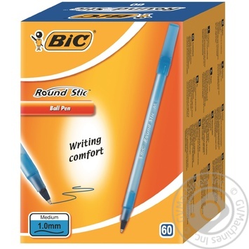 Ручка шариковая BIC Round Stic синяя купить, цены на МегаМаркет - фото 1