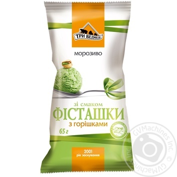Морозиво Три Ведмеді Фісташка у вафельному стаканчику 65г купити, ціни на МегаМаркет - фото 3