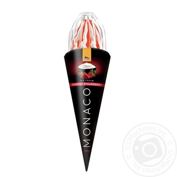 Мороженое Три Медведя Мonaco Cookies Yogurt-strawberry в сахарном рожке 140г купить, цены на МегаМаркет - фото 2