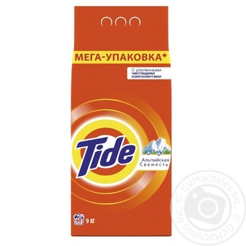 Стиральный порошок Tide Альпийская свежесть автомат 9000г купить, цены на МегаМаркет - фото 1