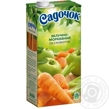 Сок Садочок яблочно-морковный 0,95л купить, цены на МегаМаркет - фото 1