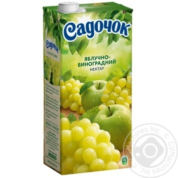 Нектар Садочок виноградно-яблочный 1,93л купить, цены на МегаМаркет - фото 1