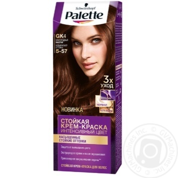 Краска для волос Palette интенсивный цвет 5-57 (GK4) благородный каштан 110мл купить, цены на МегаМаркет - фото 1