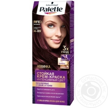 Краска для волос Palette интенсивный цвет 4-89 (RFE3) баклажан 110мл купить, цены на МегаМаркет - фото 1