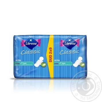 Pads Libresse for women normal plus 9pcs - buy, prices for MegaMarket - photo 1