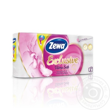 Туалетная бумага Zewa Exclusive 8рул купить, цены на МегаМаркет - фото 1