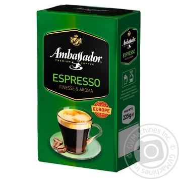 Ambassador Espresso ground coffee 225g - buy, prices for MegaMarket - photo 2