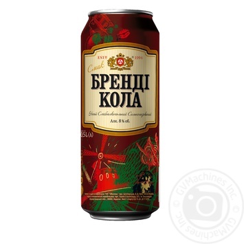Напиток Оболонь Бренди Кола слабоалкогольный сильногазированный 0,5л ж/б купить, цены на МегаМаркет - фото 2