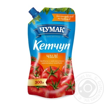 Кетчуп Чумак чілі 300г купити, ціни на МегаМаркет - фото 1
