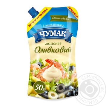 Майонез Чумак Оливковий 50% 350г купити, ціни на МегаМаркет - фото 1