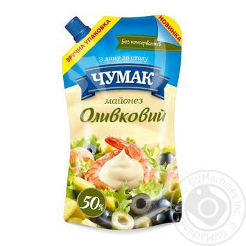 Майонез Чумак Оливковий 50% 350г - купити, ціни на МегаМаркет - фото 1