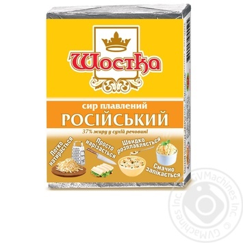 Cheese Shostka Rossiyskiy processed 37% 90g - buy, prices for MegaMarket - photo 1