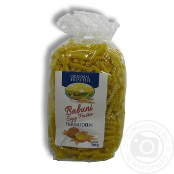 Макаронні вироби яєчні Babuni Egg Спіраль 500г купити, ціни на МегаМаркет - фото 1