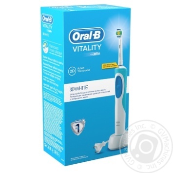 Electric Rechargeable Toothbrush Oral-B Vitality 3D White - buy, prices for MegaMarket - photo 6