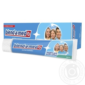 Зубная паста Blend-a-med Анти-кариес Мята 100мл купить, цены на МегаМаркет - фото 2