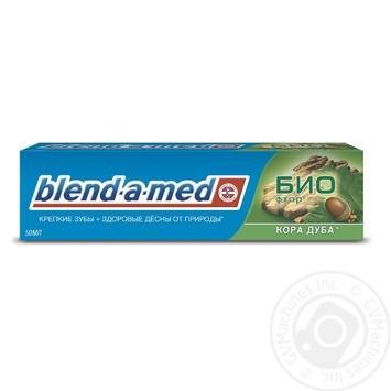Зубная паста Blend-a-med БИО Фтор Кора Дуба 50мл купить, цены на МегаМаркет - фото 8