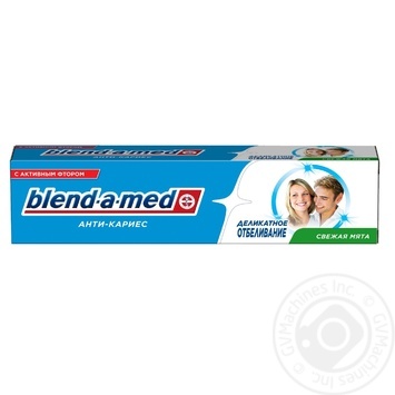 Зубна паста Blend-a-med Анти-карієс Делікатне Відбілювання 100мл купити, ціни на МегаМаркет - фото 2
