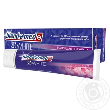 Зубная паста Blend-a-med 3D White Прохладная Свежесть 100мл купить, цены на МегаМаркет - фото 2