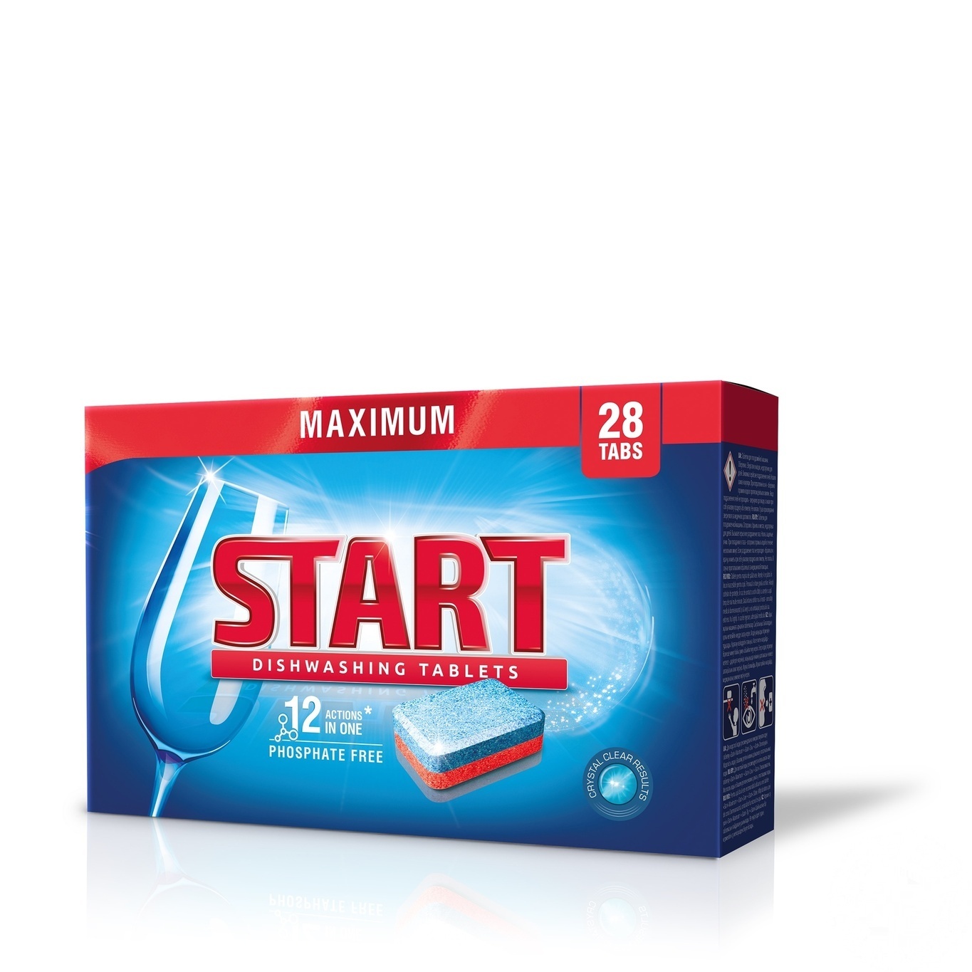 

Таблетки для посудомоечных машин START Maximum 28шт