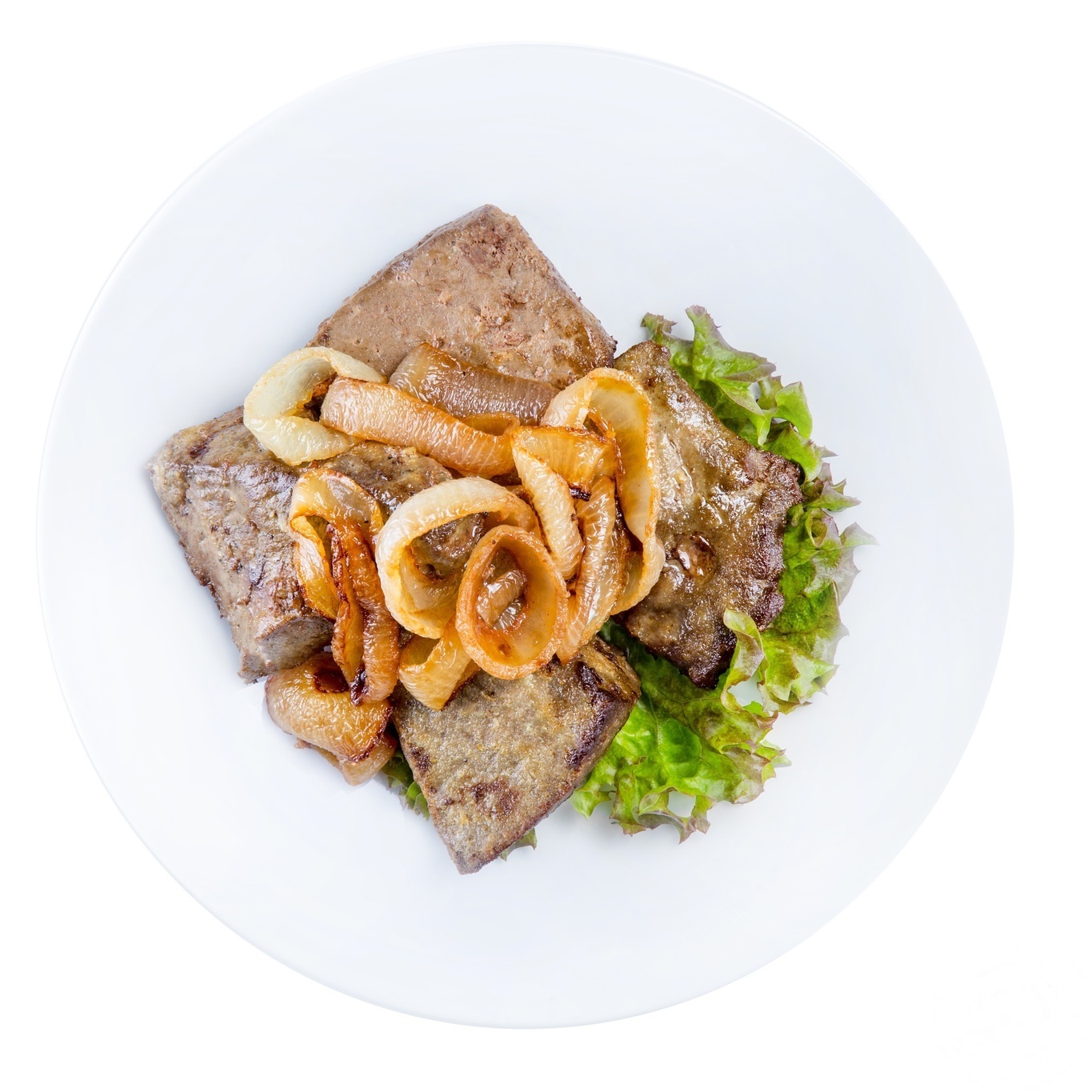 

Печень жареная с луком