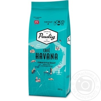 Кава Paulig Cafe Havana мелена темнообсмажена 250г купити, ціни на МегаМаркет - фото 1