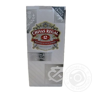 Віскі Chivas Regal 12 років 40% 4,5л в подарунковiй упаковцi купити, ціни на МегаМаркет - фото 1