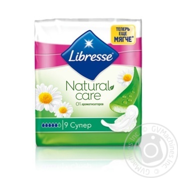 Прокладки гігієнічні Libresse Natural Care Ultra Super 9шт купити, ціни на МегаМаркет - фото 1