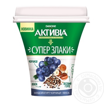 Бифидойогурт Активиа Черника-киноа 3% 230г купить, цены на МегаМаркет - фото 1