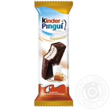 Тістечко Kinder Pingui бісквітне карамель 30г купити, ціни на МегаМаркет - фото 2