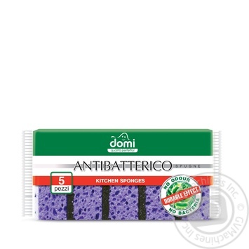 Domi Kitchen Sponges Antibatterico 5pcs - buy, prices for NOVUS - photo 2