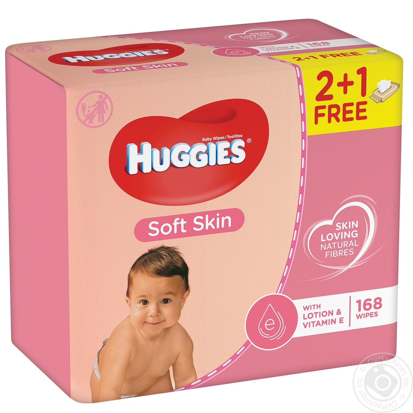 

Салфетка влажная Huggies Soft Skin 56шт/уп